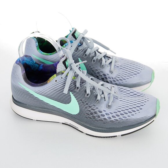 Nike Zoom Pegasus 34 883270-001 Gray Mint Women's 11 - Picture 1 of 7